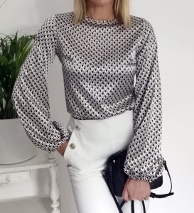 Satynowa elegancka bluzka damska Sandy